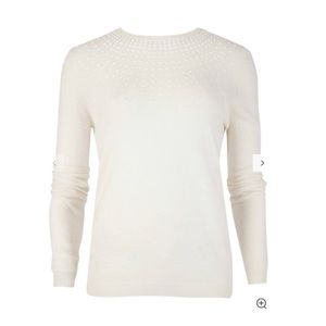 Ted baker Women's White Pearl Embellished Jumper